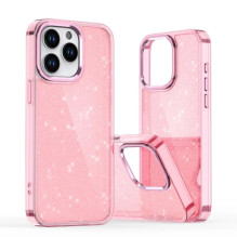 Blizgantis dėklas, skirtas iPhone 16e / 17e – rožinis