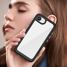 „Outer Space“ dėklas, skirtas „iPhone 16e / 17e“ su lanksčiu rėmeliu – juodas