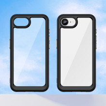 „Outer Space“ dėklas, skirtas „iPhone 16e / 17e“ su lanksčiu rėmeliu – juodas