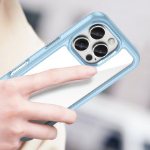 „Outer Space“ dėklas, skirtas „iPhone 16e / 17e“ su lanksčiu rėmeliu – mėlynas