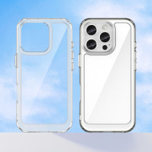 „Outer Space“ dėklas, skirtas „iPhone 16e / 17e“ su lanksčiu rėmeliu – skaidrus