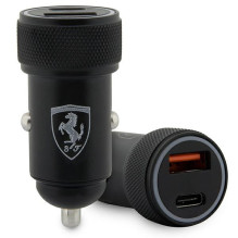 Ferrari PD-QC 3.0 20W Fast Charge Car Charger - Black