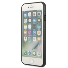 Guess 4G metalinis auksinis logotipo dėklas, skirtas iPhone SE 2022 / 2020 / 7 / 8 – ruda