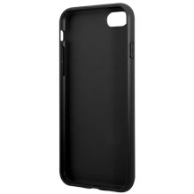Guess 4G metalinis auksinis logotipo dėklas, skirtas iPhone SE 2022 / 2020 / 7 / 8 – ruda