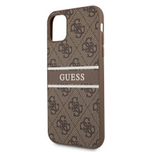 Guess 4G Stripe dėklas, skirtas iPhone 11 / Xr 6.1' - rudas