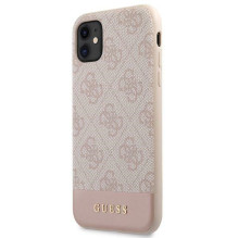 Guess 4G Stripe Collection dėklas, skirtas iPhone 11 / Xr 6.1' – rožinis