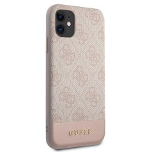 Guess 4G Stripe Collection dėklas, skirtas iPhone 11 / Xr 6.1' – rožinis
