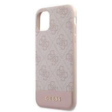 Guess 4G Stripe Collection dėklas, skirtas iPhone 11 / Xr 6.1' – rožinis