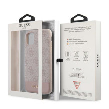 Guess 4G Stripe Collection dėklas, skirtas iPhone 11 / Xr 6.1' – rožinis