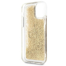 Guess 4G Big Liquid Glitter dėklas, skirtas iPhone 11 6.1' / Xr - auksinis