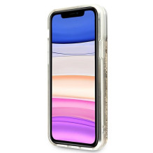 Guess 4G Big Liquid Glitter dėklas, skirtas iPhone 11 6.1' / Xr - auksinis