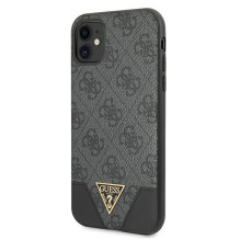 Guess 4G Triangle Collection dėklas, skirtas iPhone 11 6.1' / Xr - pilkas