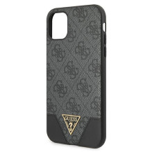Guess 4G Triangle Collection dėklas, skirtas iPhone 11 6.1' / Xr - pilkas