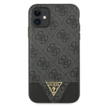 Guess 4G Triangle Collection dėklas, skirtas iPhone 11 6.1' / Xr - pilkas