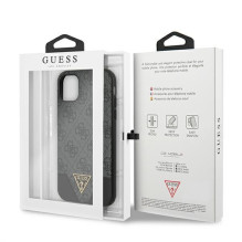 Guess 4G Triangle Collection dėklas, skirtas iPhone 11 6.1' / Xr - pilkas