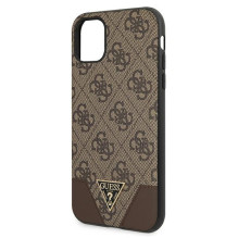 Guess 4G Triangle Collection dėklas, skirtas iPhone 11 6.1' / Xr 6.1' - rudas
