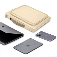 Tech-Protect Basic Bag 15-16' nešiojamam kompiuteriui - smėlio spalvos