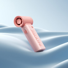 „Jisulife“ nešiojamas ventiliatorius „Life9“ 5000mAh nešiojamas mini pūstuvas su USB ventiliatoriumi – rožinis