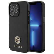 Guess Strass Metal Logo iPhone 13 Pro 6.1' Dėklas – juodas