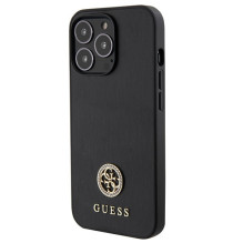 Guess Strass Metal Logo iPhone 13 Pro 6.1' Dėklas – juodas