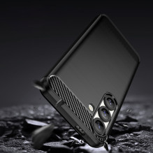 Carbon Case Flexible Silicone for Nothing Phone (3a) - Black