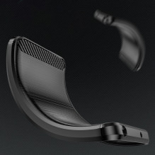 Carbon Case Flexible Silicone for Nothing Phone (3a) - Black