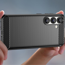 Carbon Case Flexible Silicone for Nothing Phone (3a) - Black