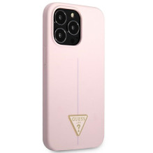 Guess Silicone Triangle Case for iPhone 13 Pro / 13 6.1" - Purple