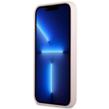 „Guess“ silikoninis trikampis dėklas, skirtas „iPhone 13 Pro“ / 13 6,1 colio – violetinis