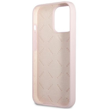 „Guess“ silikoninis trikampis dėklas, skirtas „iPhone 13 Pro“ / 13 6,1 colio – violetinis