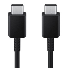 Samsung EP-DX310JBE USB-C – USB-C 3A kabelis 1,8 m (didelis – pakaitinė pakuotė) – juodas