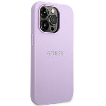 Guess Saffiano Strap Case for iPhone 14 Pro Max 6.7" - Purple
