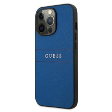 Guess Saffiano dirželio dėklas, skirtas iPhone 13 Pro Max 6,7' – mėlynas