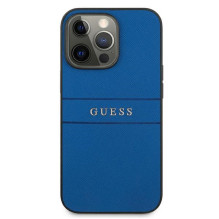 Guess Saffiano Strap Case for iPhone 13 Pro Max 6.7" - Blue