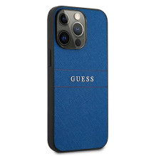 Guess Saffiano dirželio dėklas, skirtas iPhone 13 Pro Max 6,7' – mėlynas