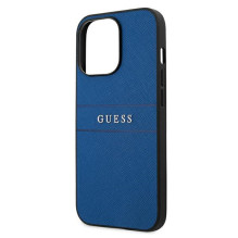 Guess Saffiano Strap Case for iPhone 13 Pro Max 6.7" - Blue