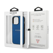 Guess Saffiano dirželio dėklas, skirtas iPhone 13 Pro Max 6,7' – mėlynas
