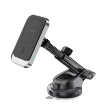 Tech-Protect MM15W-V9 Car Holder with MagSafe for Dashboard and Air Vent 15W - Black Tech-Protect MM15W-V9 Car Holder with MagSafe for Dashboard and Air Vent 15W - Black