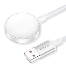 Tech-Protect UltraBoost USB-A indukcinis įkroviklis Apple Watch 1m - baltas Tech-Protect UltraBoost USB-A indukcinis įkroviklis Apple Watch 1m - baltas