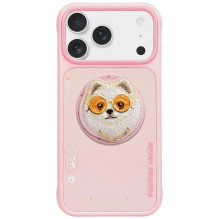 „Nimmy Glasses Cool Dog MagSafe“ dėklas, skirtas „iPhone 17 Pro“ – rožinis