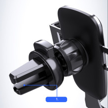 RETURNED ITEM Gravity smartphone car holder, black air vent grille (YC08)