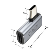 „Tech-Protect Ultraboost AA01“ USB-C kampinis adapteris – pilkas