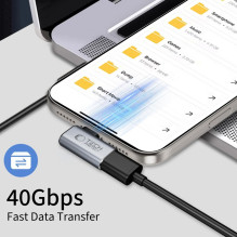 „Tech-Protect Ultraboost AA01“ USB-C kampinis adapteris – pilkas