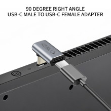 „Tech-Protect Ultraboost AA02“ USB-C kampinis adapteris – pilkas