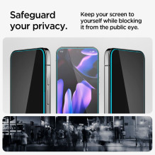 Spigen Glas.TR „Ez Fit“ Privacy HD 2 pakuočių privatumo stiklas, skirtas „Google Pixel 9/9 Pro“