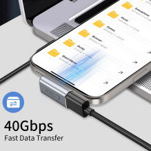Tech-Protect Ultraboost AA03 USB-C Angled Adapter - Gray