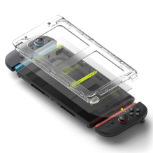 „Ringke Easy Slide“ 2 grūdinto stiklo pakuotė, skirta „Nintendo Switch 2“ – permatoma „Ringke Easy Slide“ 2 grūdinto stiklo pakuotė, skirta „Nintendo Switch 2“ – permatoma