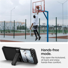 „Spigen Tough Armor Pro MagSafe“ dėklas, skirtas „Samsung Galaxy Z Flip 6 / 7 FE“ – juodas