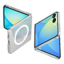 Spigen AirSkin Mag MagSafe Case for Samsung Galaxy Z Flip 7 - Clear and White Spigen AirSkin Mag MagSafe Case for Samsung Galaxy Z Flip 7 - Clear and White
