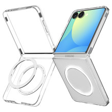 Spigen AirSkin Mag MagSafe Case for Samsung Galaxy Z Flip 7 - Clear and White Spigen AirSkin Mag MagSafe Case for Samsung Galaxy Z Flip 7 - Clear and White